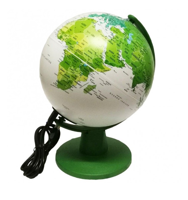 GLOBO 16 cm GREEN LIGHT, IT 5V LED-&&